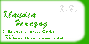 klaudia herczog business card